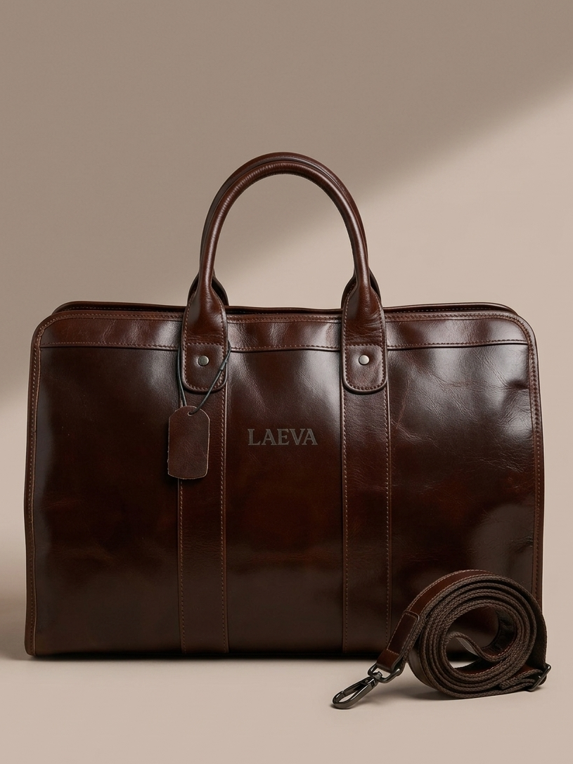 LAEVA Signature Duffle Bag - Brown