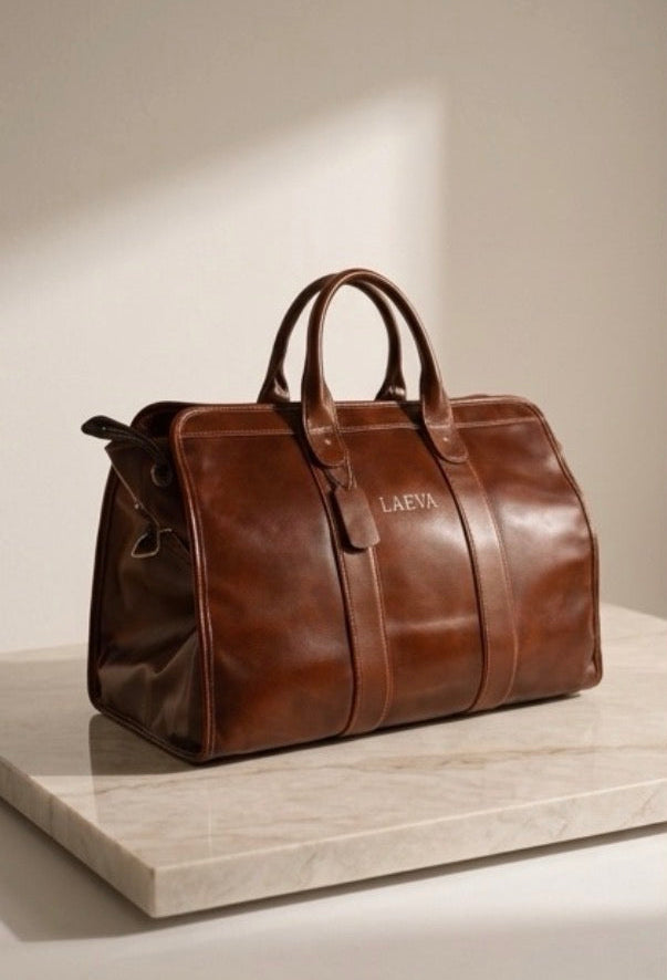 LAEVA Signature Duffle Bag - Brown