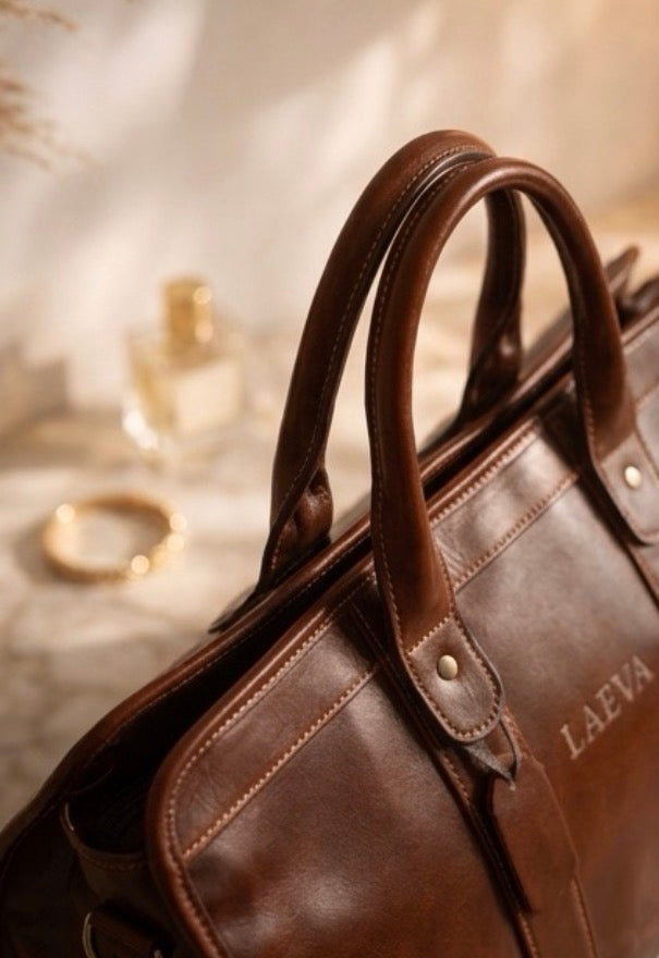 LAEVA Signature Duffle Bag - Brown