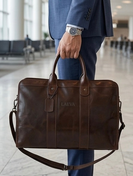 LAEVA Signature Duffle Bag - Brown